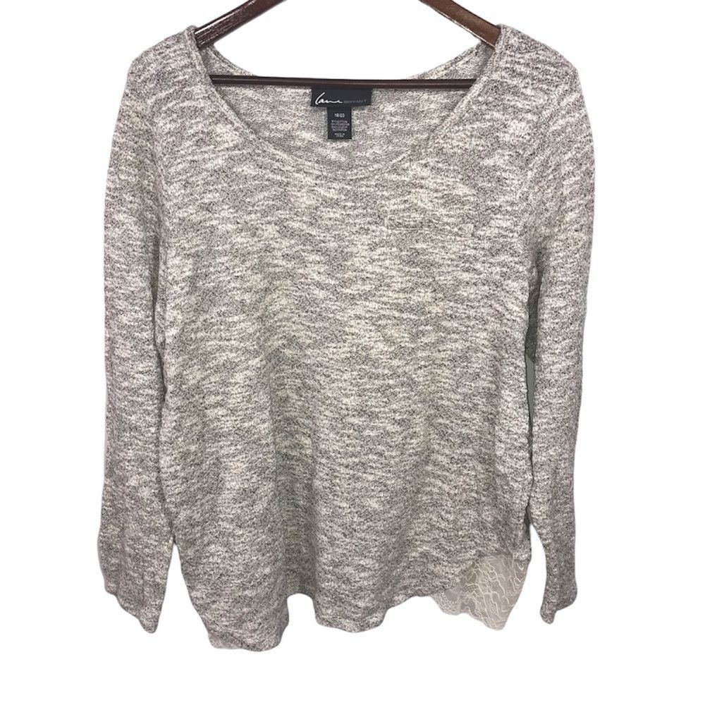 Lane Bryant Grey Knit Sweater